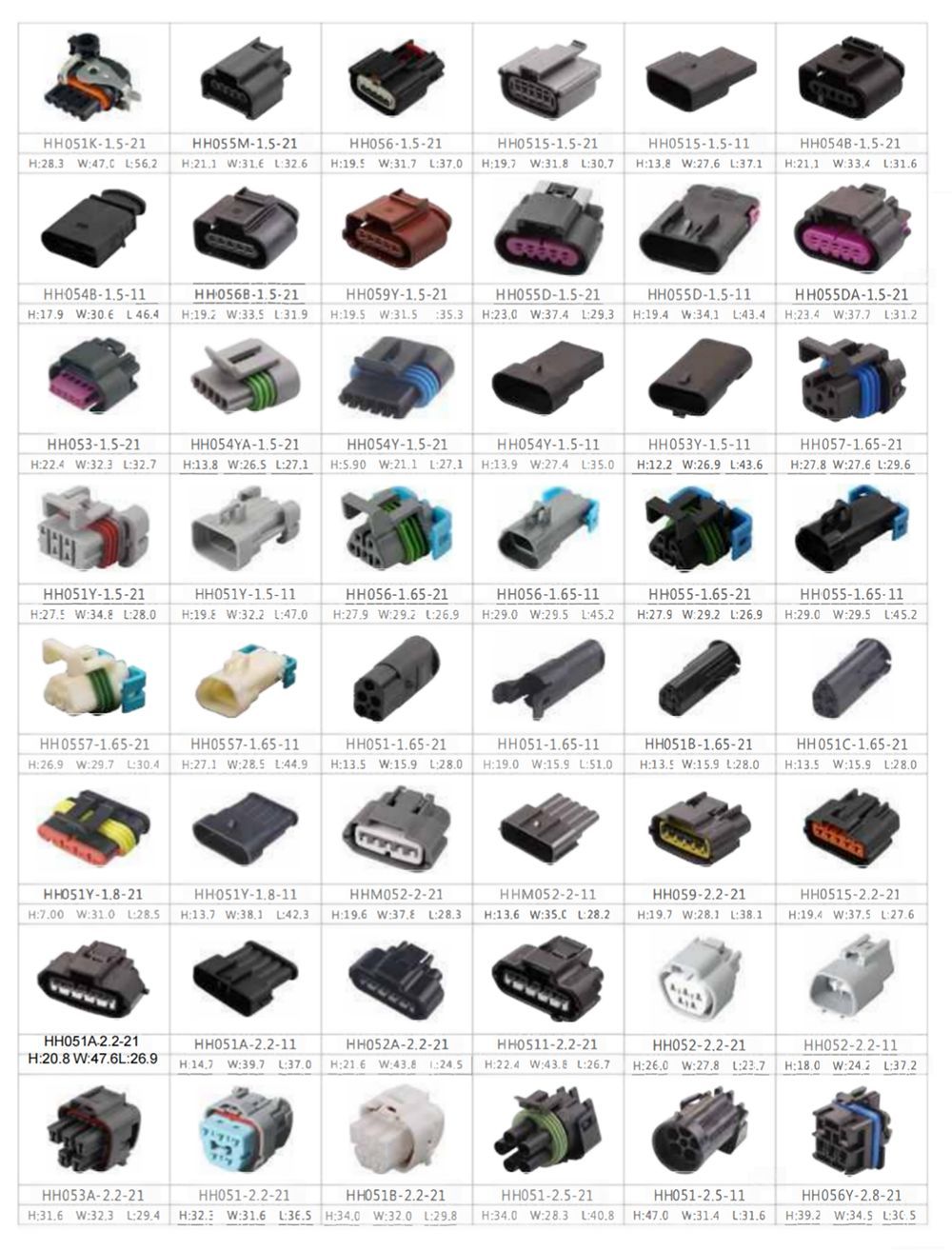 5 Pin Auto Connectors