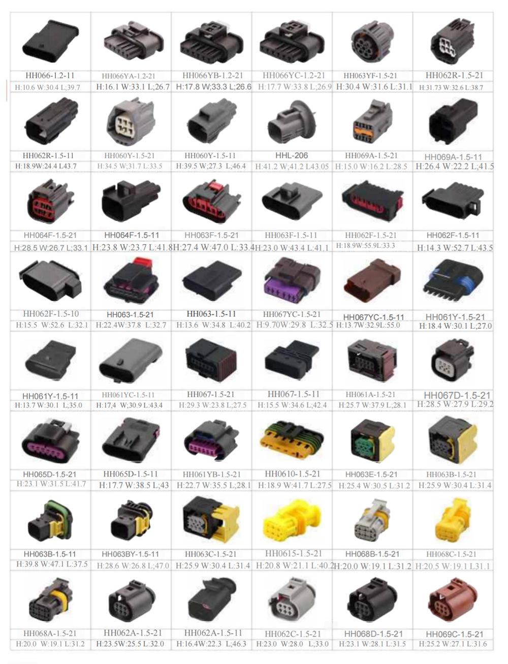 6 Pin Auto Connectors