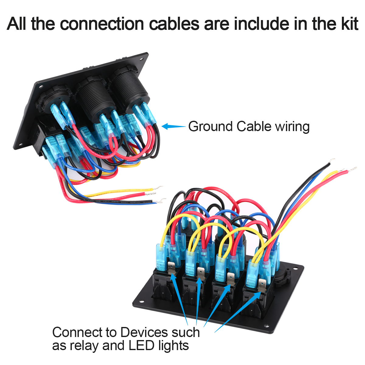 4 gang switch panel