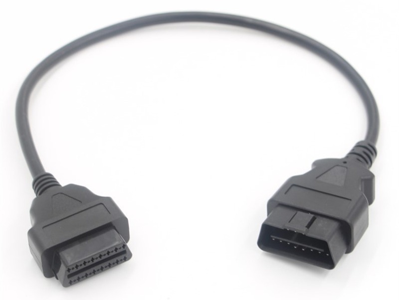OBD male to female extension cable