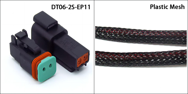 DT06-2S-EP11 and plastic mesh