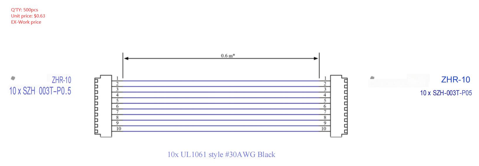 ZHR-10 wire harness