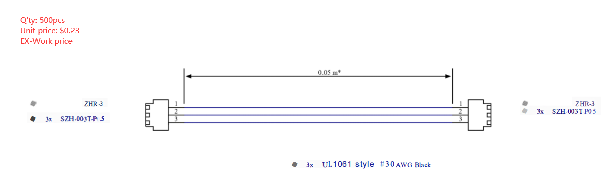 ZHR-3 wire harness