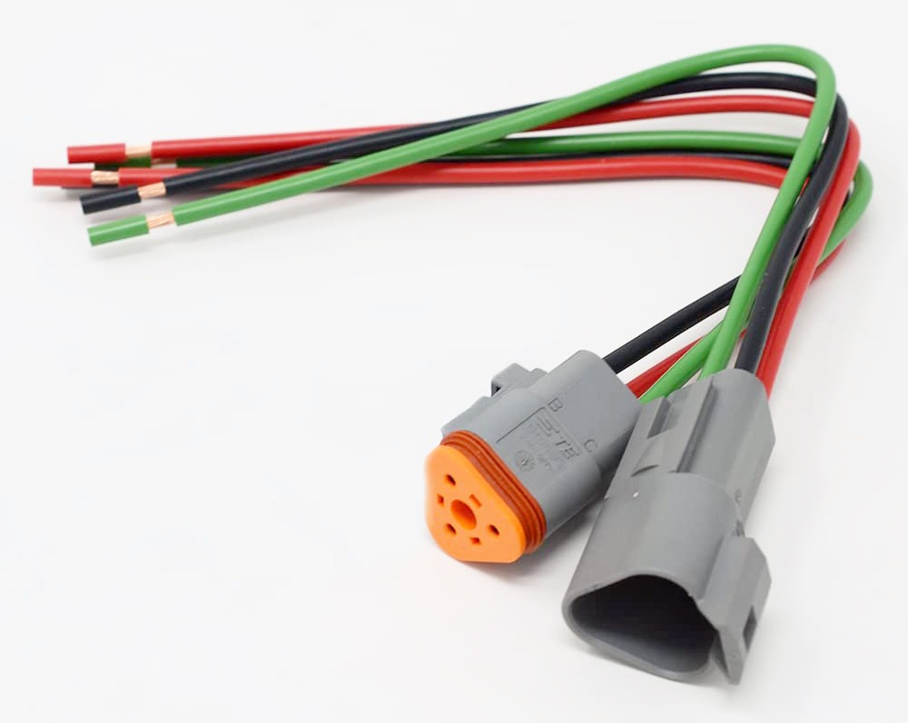Deutsch DT 3-pin Pigtail Kit 14AWG Pure Copper GPT Wire