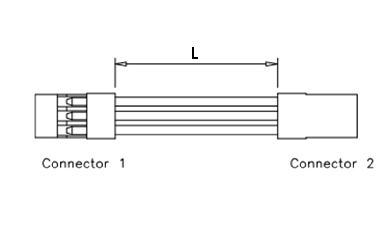 DuPont 2.54 connector wire harness the opposite direction