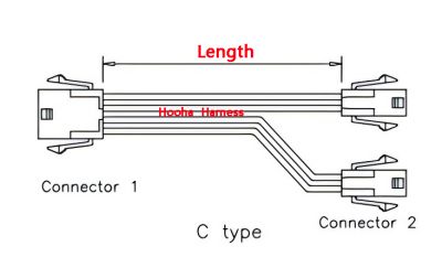 1 to 2 Splitter Wire Harness