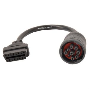 Deutsch HD10 9pin to OBD 16pin cable