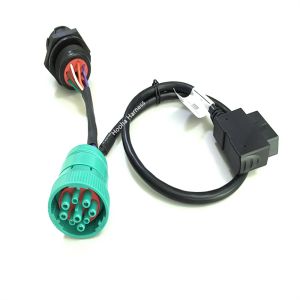 HD10 9 Pin Deutsch Type 2 J1939 to OBD2 Y Adapter Truck GPS