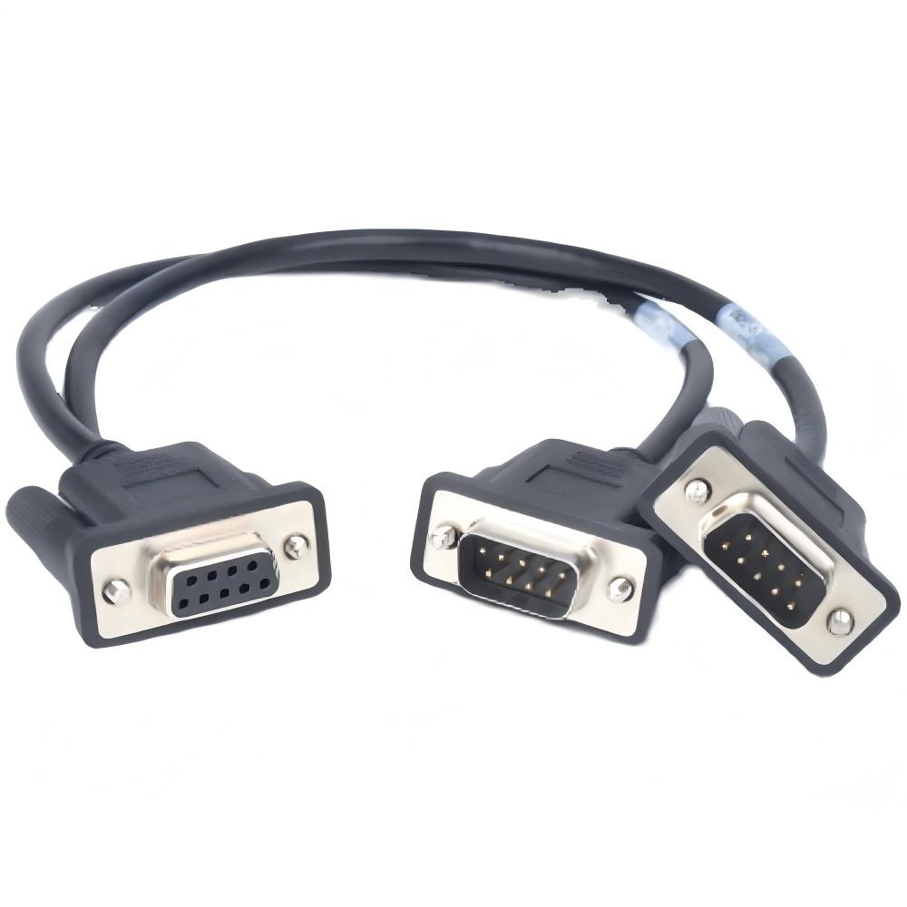 DB9 1 female to 2 male cable