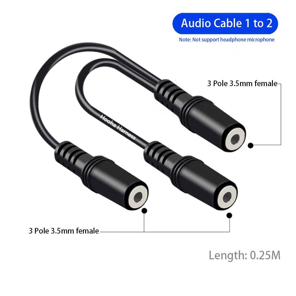 3.5mm female to 2 3.5mm female
