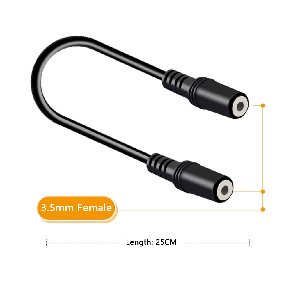 3.5mm female to 3.5mm female
