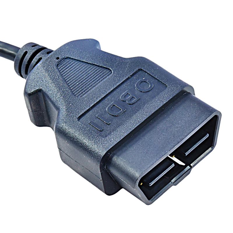 OBD II male plug to RJ45 plug cable