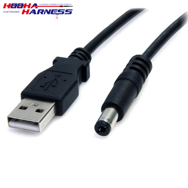 usb to 6v 5.5*2.1mm dc barrel jack power cable