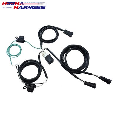 customized motorcycle headlight wire harness