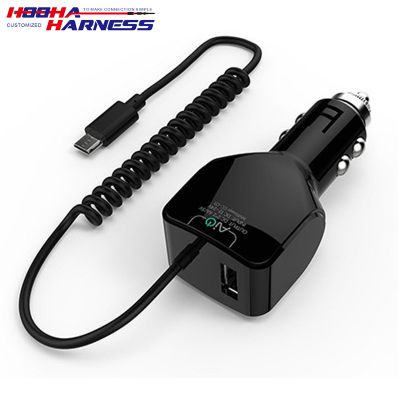 car charger,Spring/Spiral Cable