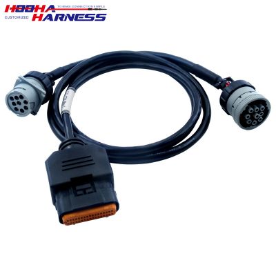 custom wire harness,OBD,Automotive Wire Harness,Trailer wire harness,Overmold with cable