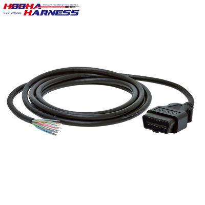OBD Cable, male connector J1962M to Open End with custom made length