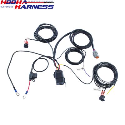 LED light wire harness,Automotive Wire Harness,Deutsch Connector Wiring,Fuse Holder/ Fuse Box,OFF-Road,custom wire harness,rocker switch