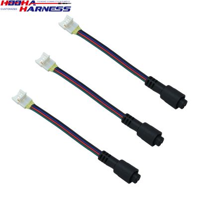 PCB mount 4pin housing terminal wire Extension Cable 4pin waterproof connector