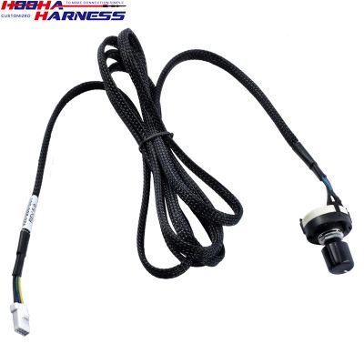 Jst XH2.5 4pin housing plug 26AWG wire 4way switch wire harness for printer speaker horn