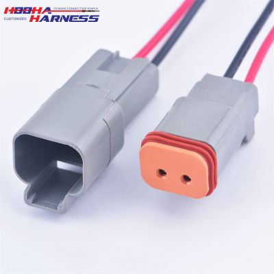 Deutsch DT 2P connector male DT04-2P DT04 2P female DT06-2S DT06 2S wire harness assembly