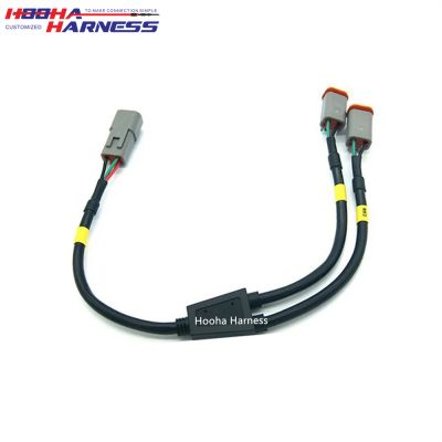 Custom Deutsch connector DT 4p splitter cable 1 to 2